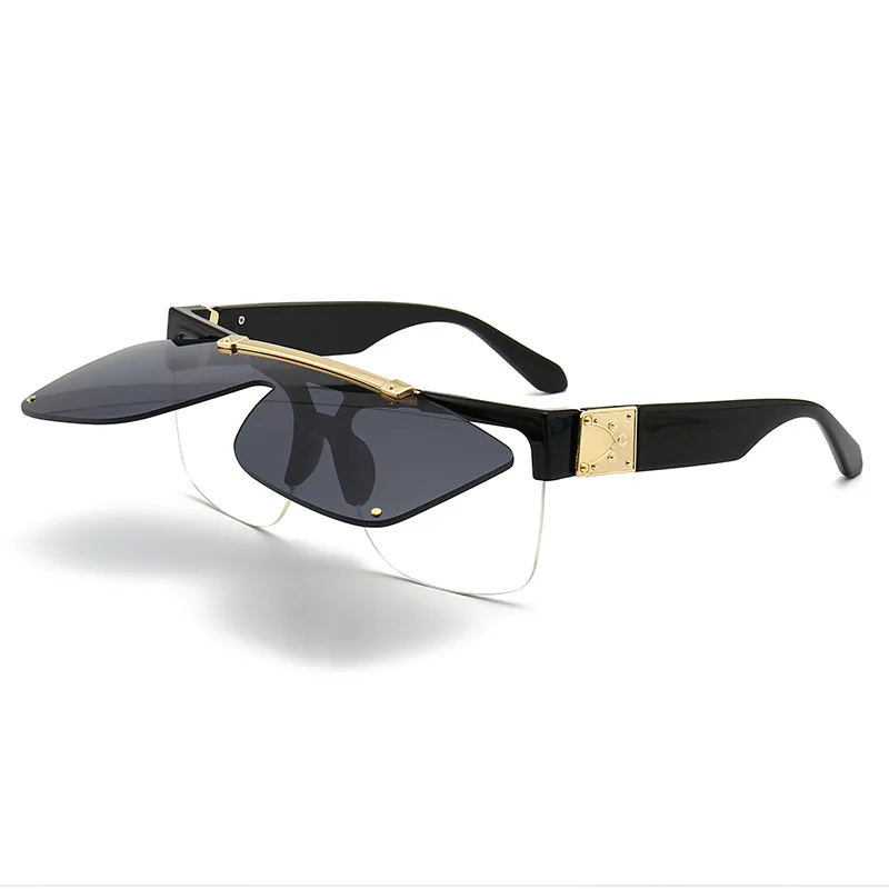 

uv400 shades custom sunglass fashion sun shade clip on glasses fashion women men sunglasses newest 2021
