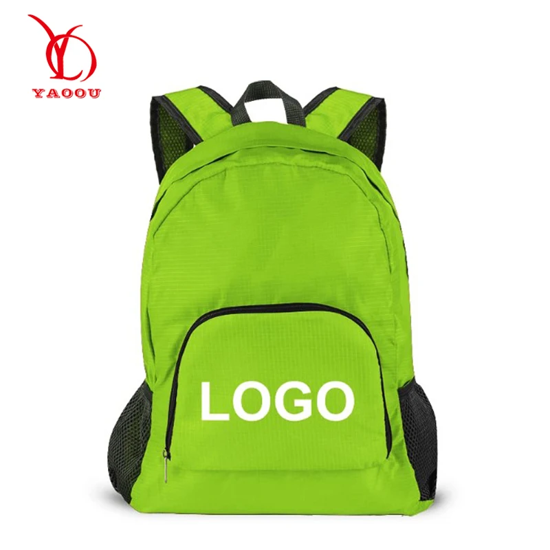 

Custom Logo Low Moq Waterproof Foldable Sport Leisure Lightweight Shopping Backpack Bag Dayback