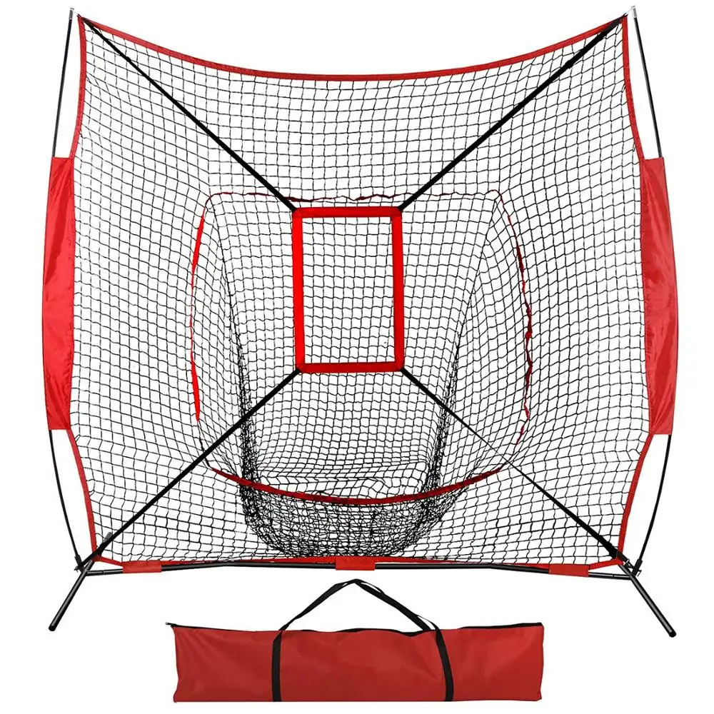 

Portable professional batting training practice hitting pitching baseball net, Customized
