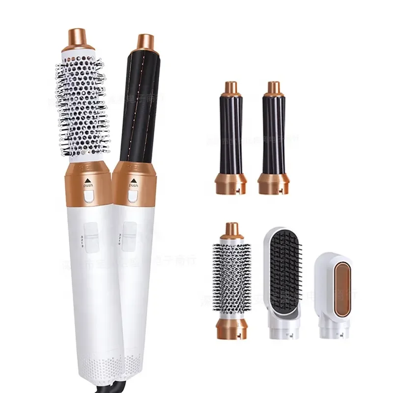 

Professional 1000w Hair Straightener 5 in 1 Styler Hair Dryer One Step Hair Dryer Curler Styling Tools Hot Air Brush