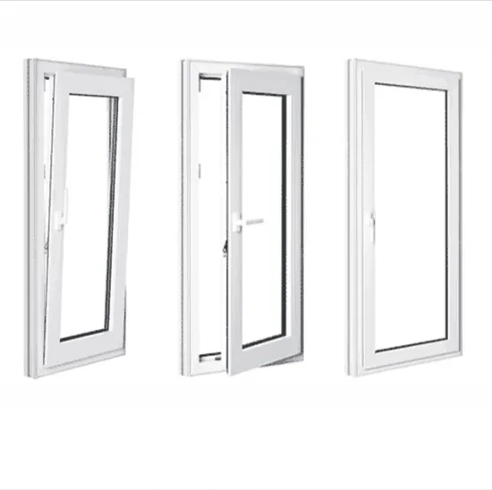 Double leaf anti-theft aluminium windows with tilt turn open for commerical office