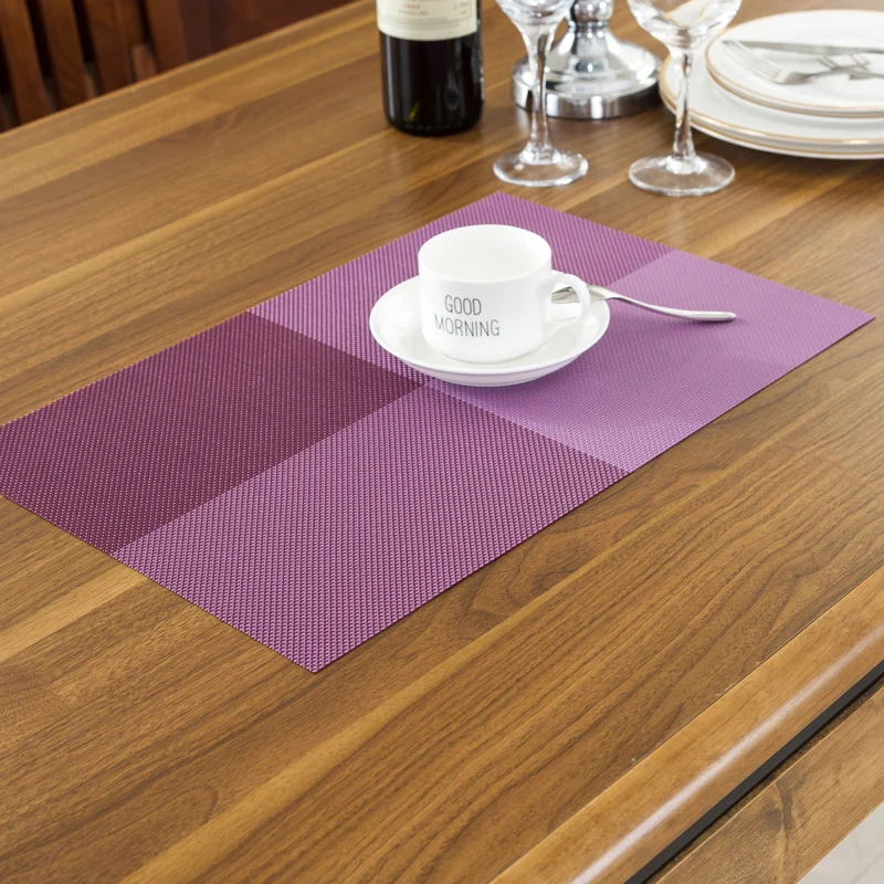Placemats Stain Resistant Antiskid Washable Pvc Placemats Table Mats Woven Placemats Buy Pvc