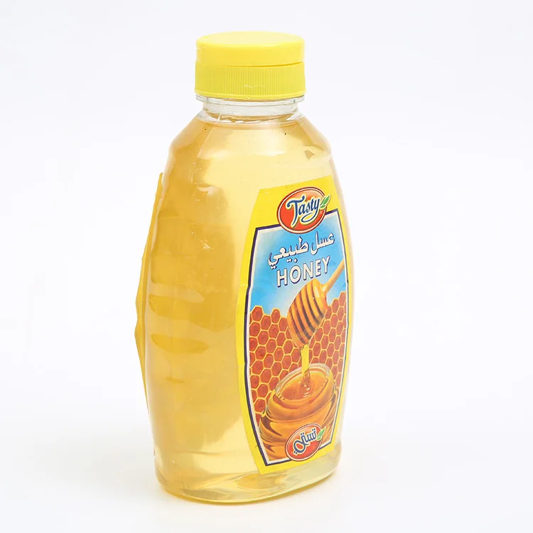 
factory supply polyflower honey in 500g apple shape glass jar 