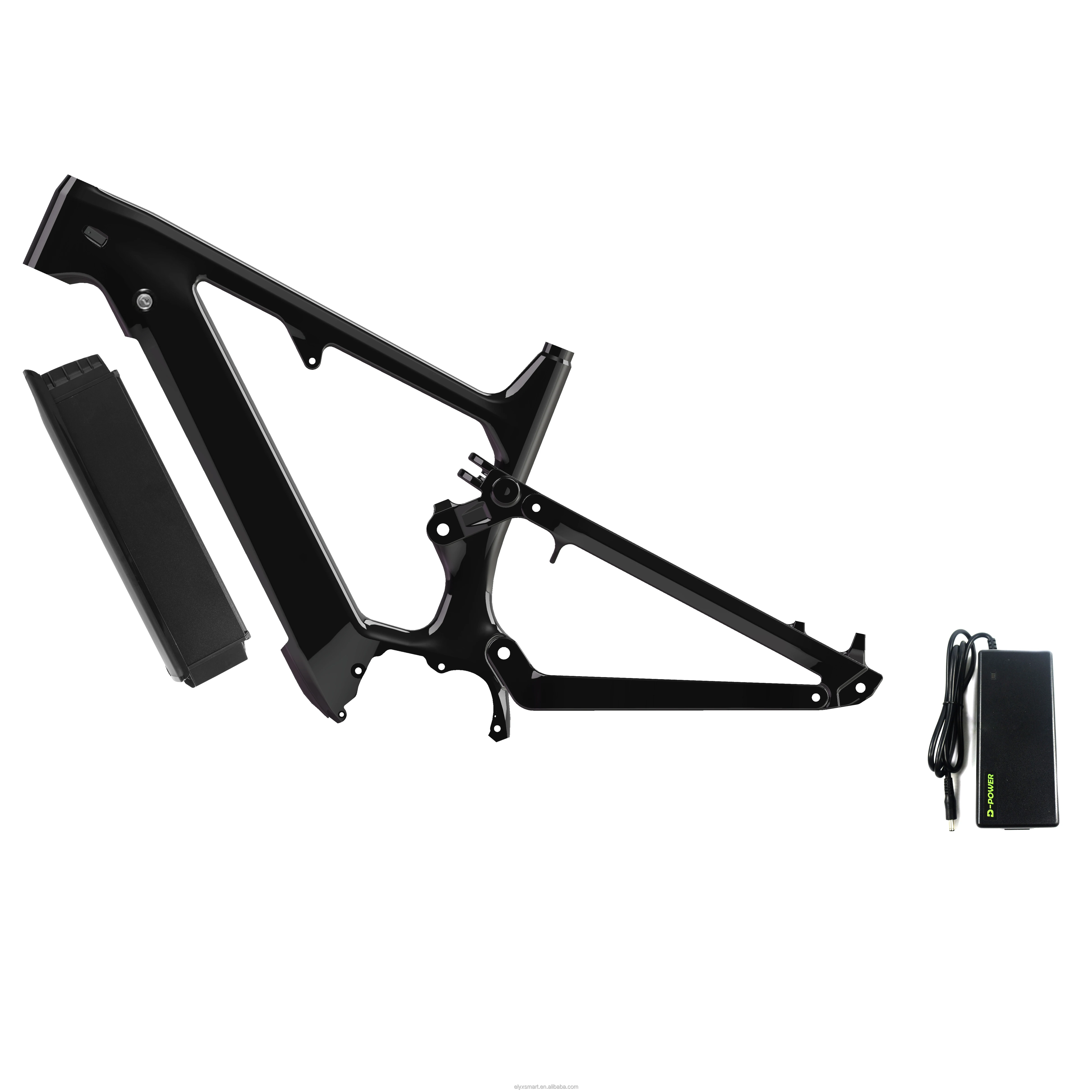 

Tarzen Elyxon 2022 Carbon Fiber Ebik Frame Bafang Mid Drive Motor 500W Down Hill Full Suspension Bicycle Frame