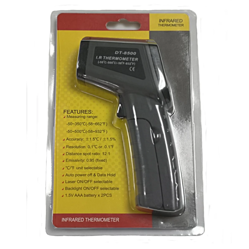 
Temperature Instruments Digital Infrared Thermometer 50~550 degree Single laser Hand-held Non Contact Thermometer 