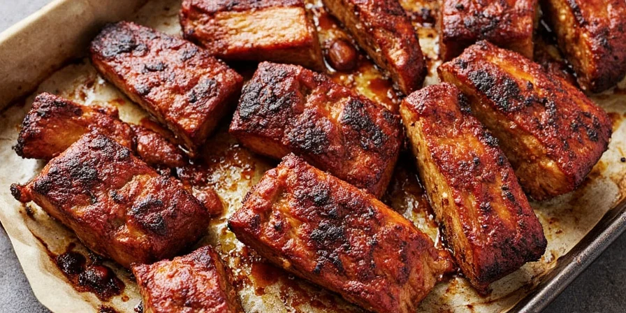 Garam masala tamarind glazed ribs