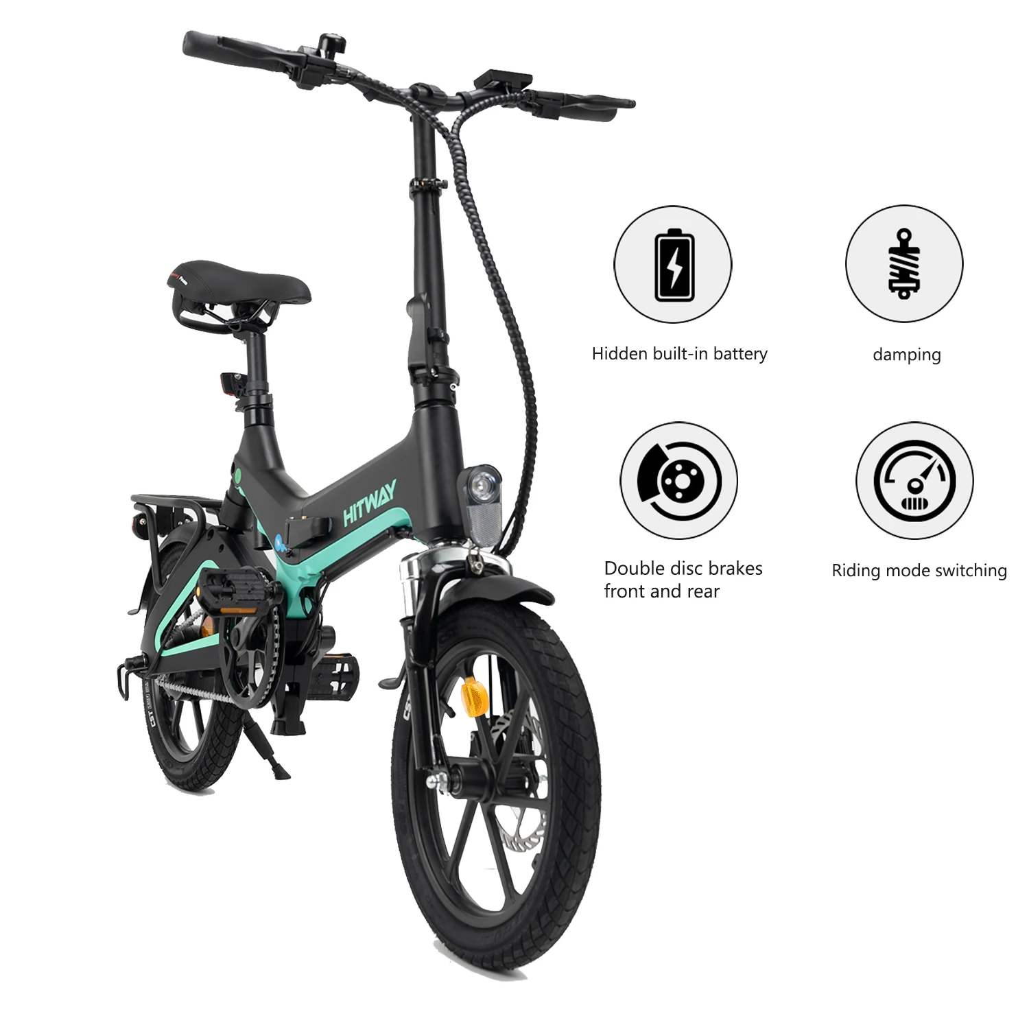

USA Warehouse Stock Mobility Cheap Electric Bicycle Folding Mountain Fat Tire Electric Bike Scooter