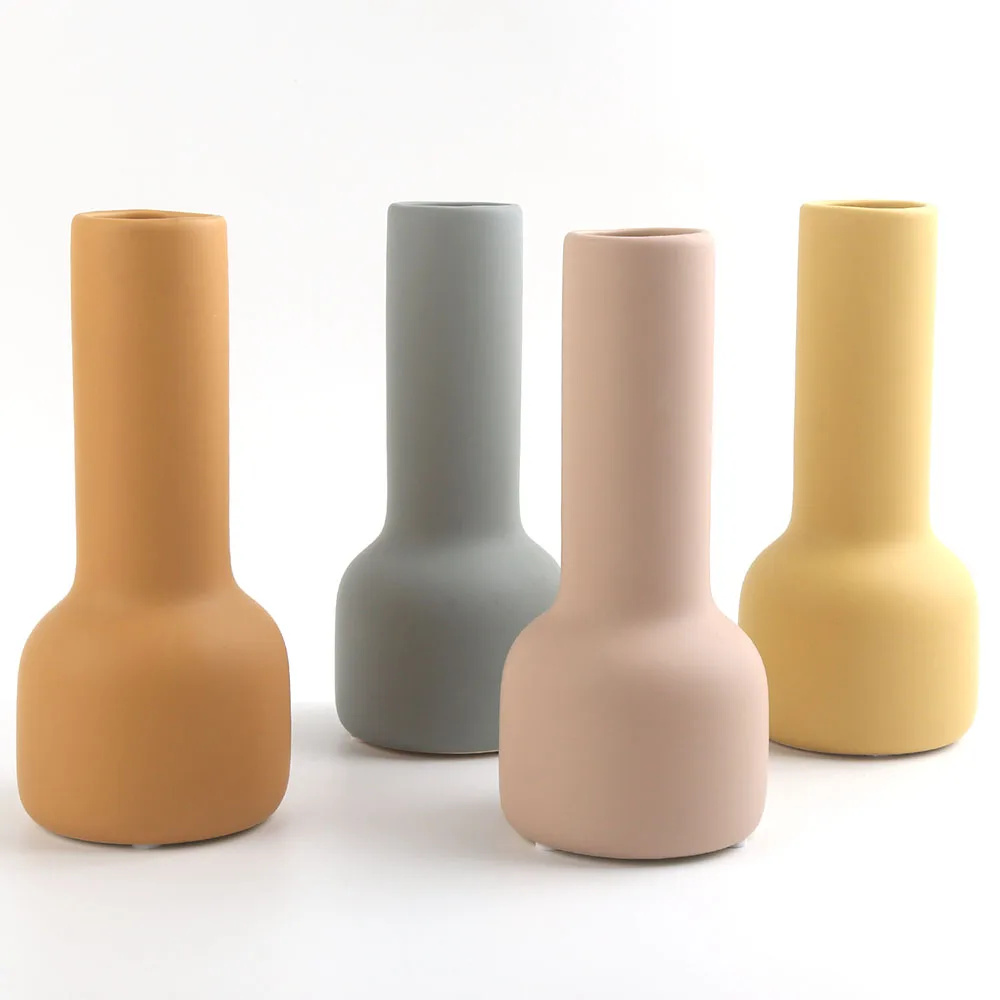 

8 inch Custom Design Nordic Europe Shell Ceramic Porcelain Chinese Flower Vase