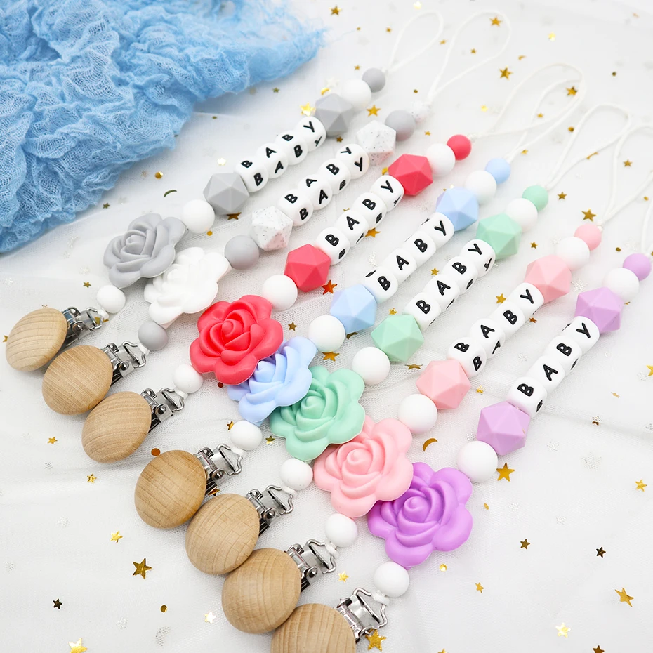 Good pricing letter DIY baby smoother silicone pacifier chain set, Multi colors, can customize
Good pricing letter DIY baby smoother silicone pacifier chain set, Multi colors, can customize