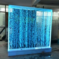 

wholesale restaurant furniture RGB led color changing acrylic panel water bubble wall