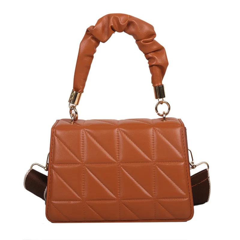 

minimalism andvintage and Lingge and Solid color style PU material women Bolsos De Mujer Bolso De Mano Sacola handbag