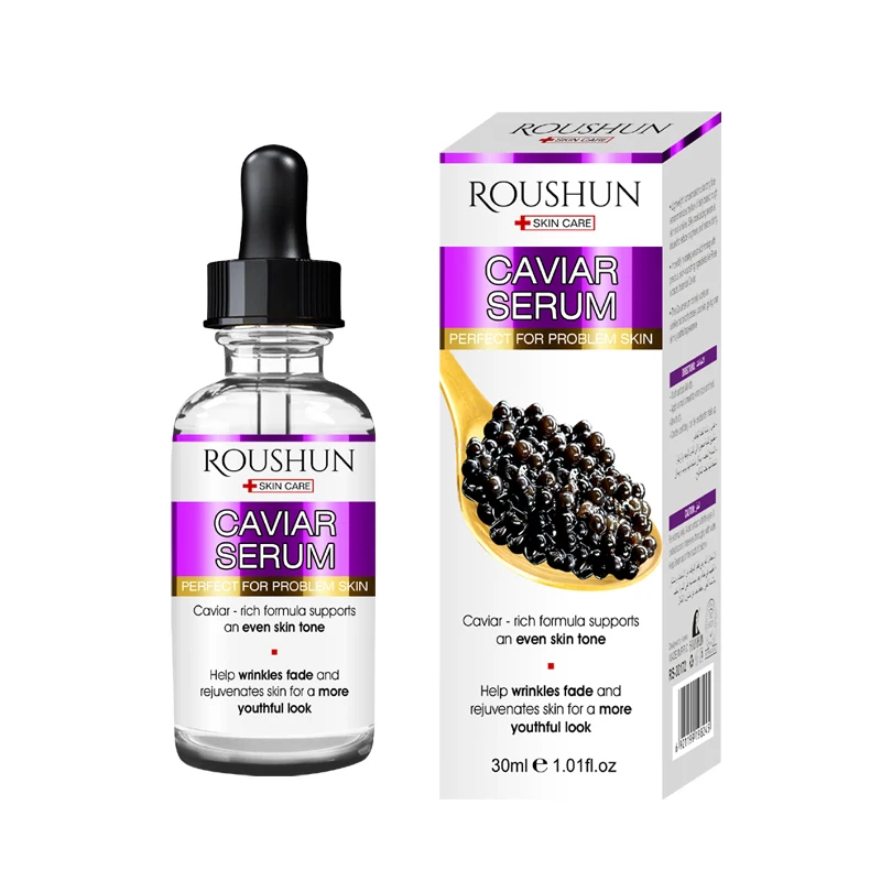 

ROUSHUN Skin Care Facial Serum Anti-Aging Anti-Wrinkles Caviar Oil Brightening Beauty Skin