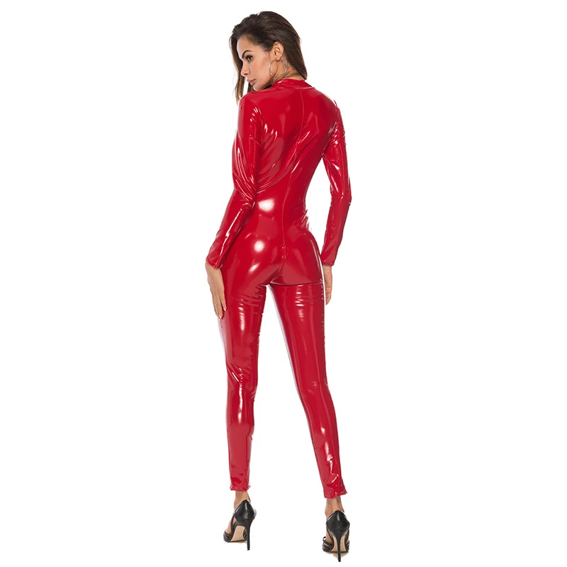 

Women Hot Sexy pvc Latex Dress wetlook faux pu leather bandage Lingerie rubber clubwear Catsuit Erotic fetish cosplay Costumes