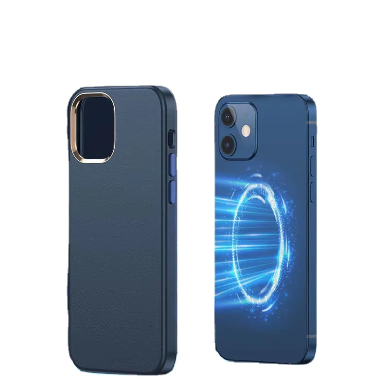 

PU Hard Case For iPhone 11 12 Pro Max Mini Magsafe Slim Leather Shockproof Cover Magnet Shell, Many colors available