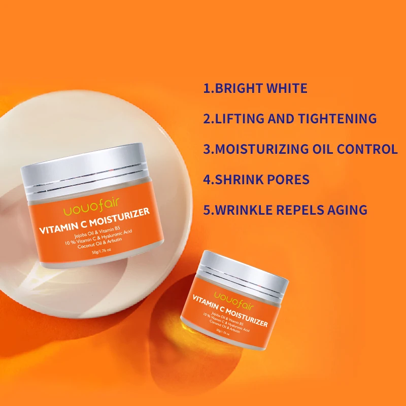 

Hot sell Skin Care Bulk Lightening Brightening Vitamin C Moisturizer Cream Scar Removal Firming Face whitening Facial Cream