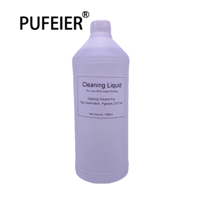 

1000ML Printhead Sublimation Pigment DTF Dye Ink Cleaning Solution 1KG Print Head Wash Liquid Cleaning Fluid Ink Cleaner