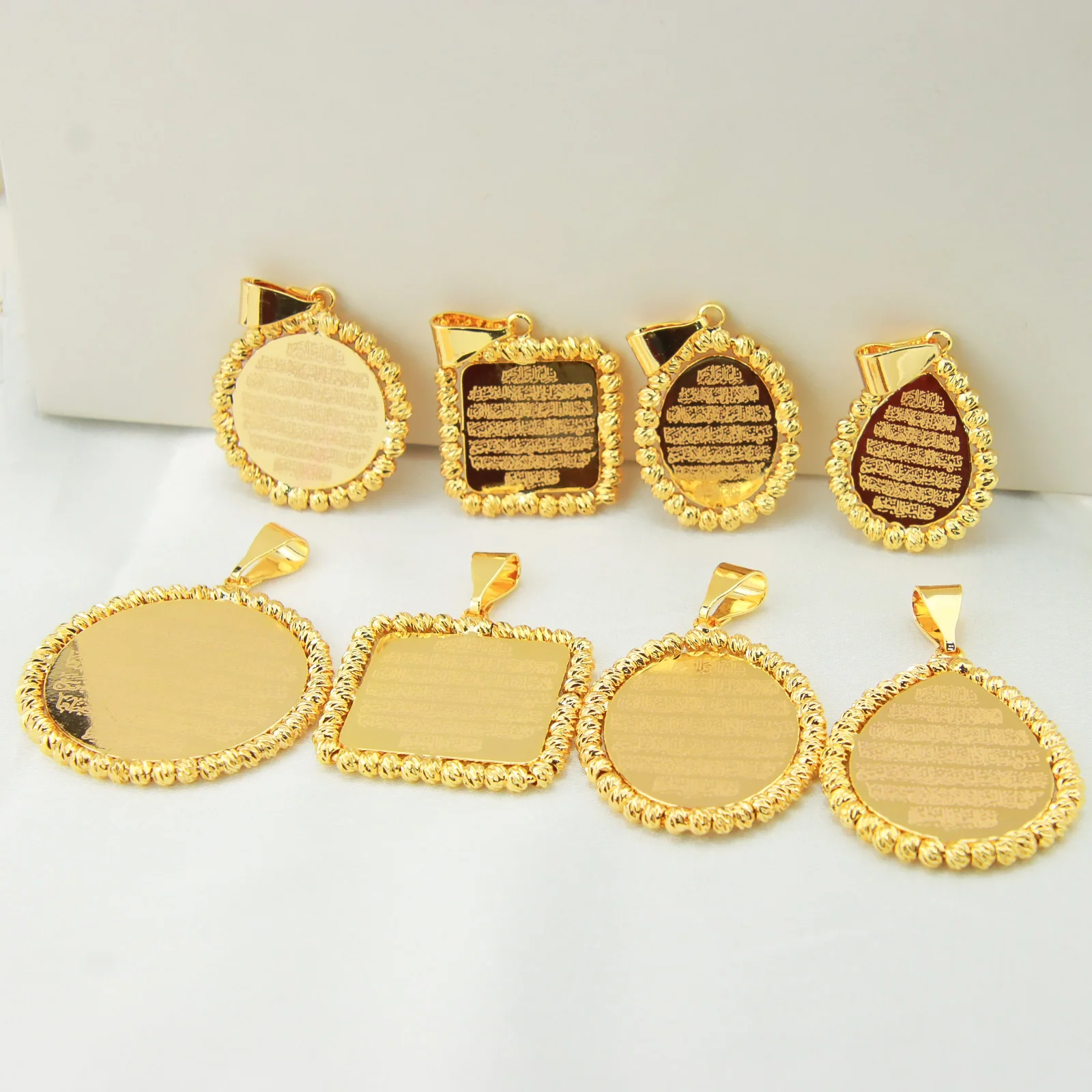 

Manufacturer Brand Round Gold Pendant 24k Copper Coin Woman Necklace Pendant