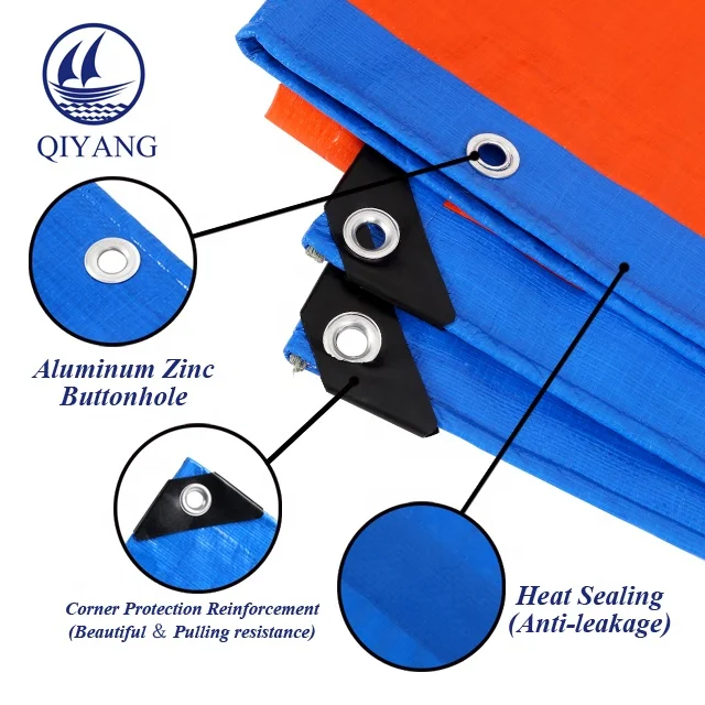 
Waterproof Tarp Heavy Duty PE Coated Plastic Tarpaulin 