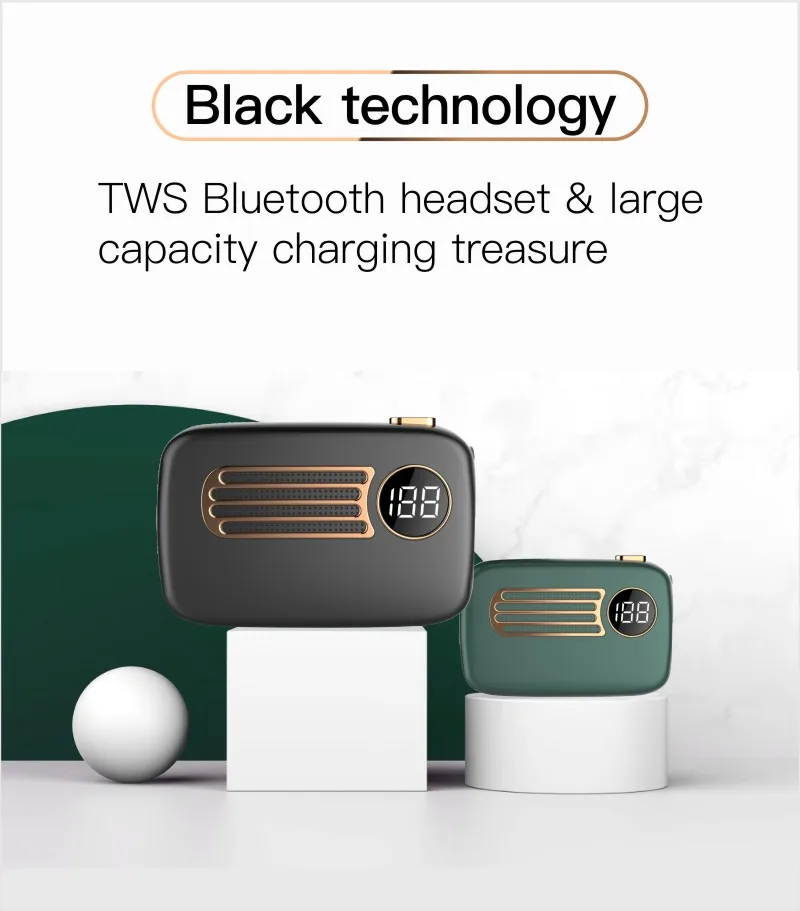 IPX7 Waterproof Wireless Earphone True G09 Support Touch Control with 5000mAh Battery Capacity - ANKUX.COM
