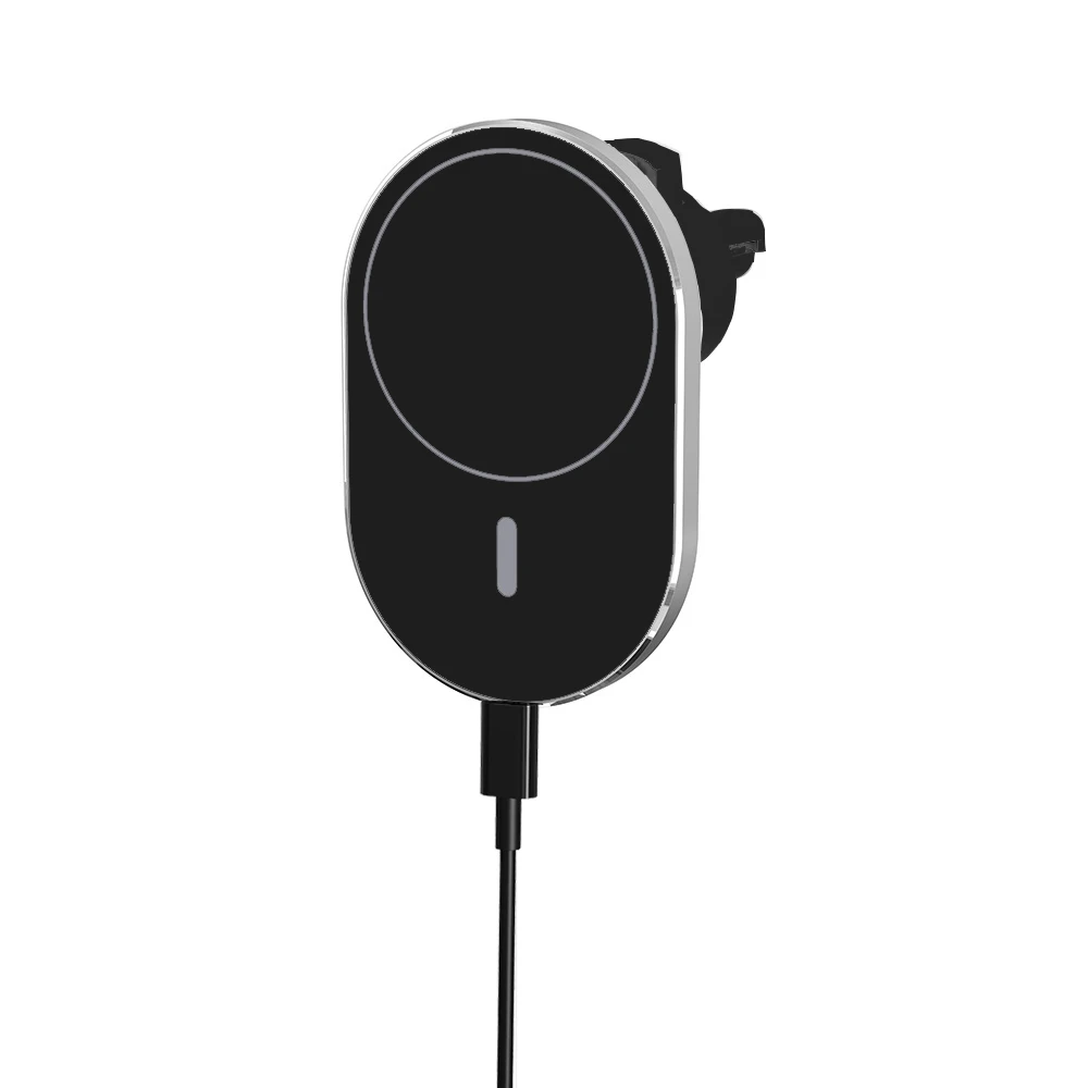 

15W Car Charger Qi Wireless Cell Phone Holder Magnetic Car Mount Charger for iPhone 12
