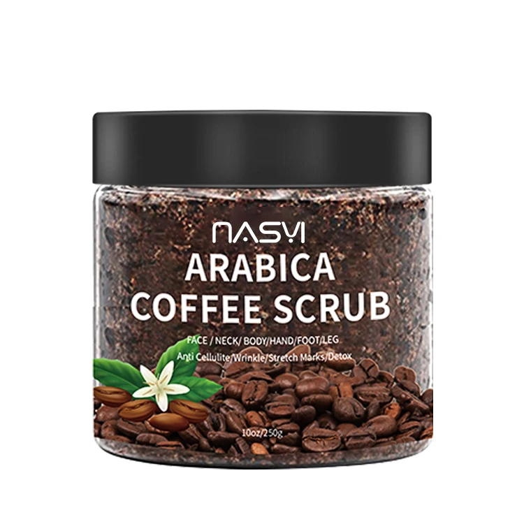 

Private Label Organic Face And Body Scrub Skin Whitening And Exfoliating Natural Arabica Coffee Body Scrub