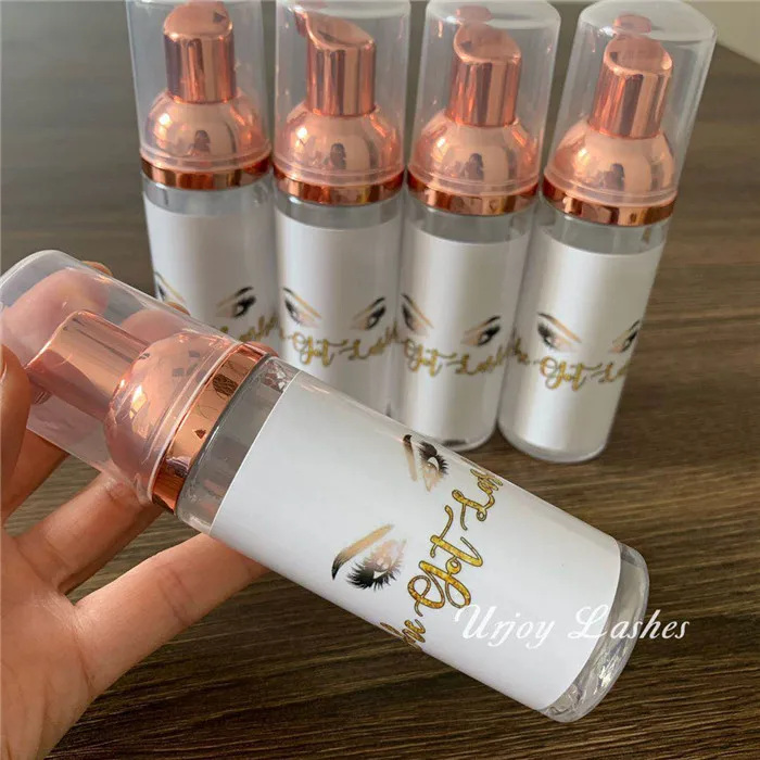

top selling lash strip cleaner customise lash shampoo Eyelash Cleansing Foam, Clear