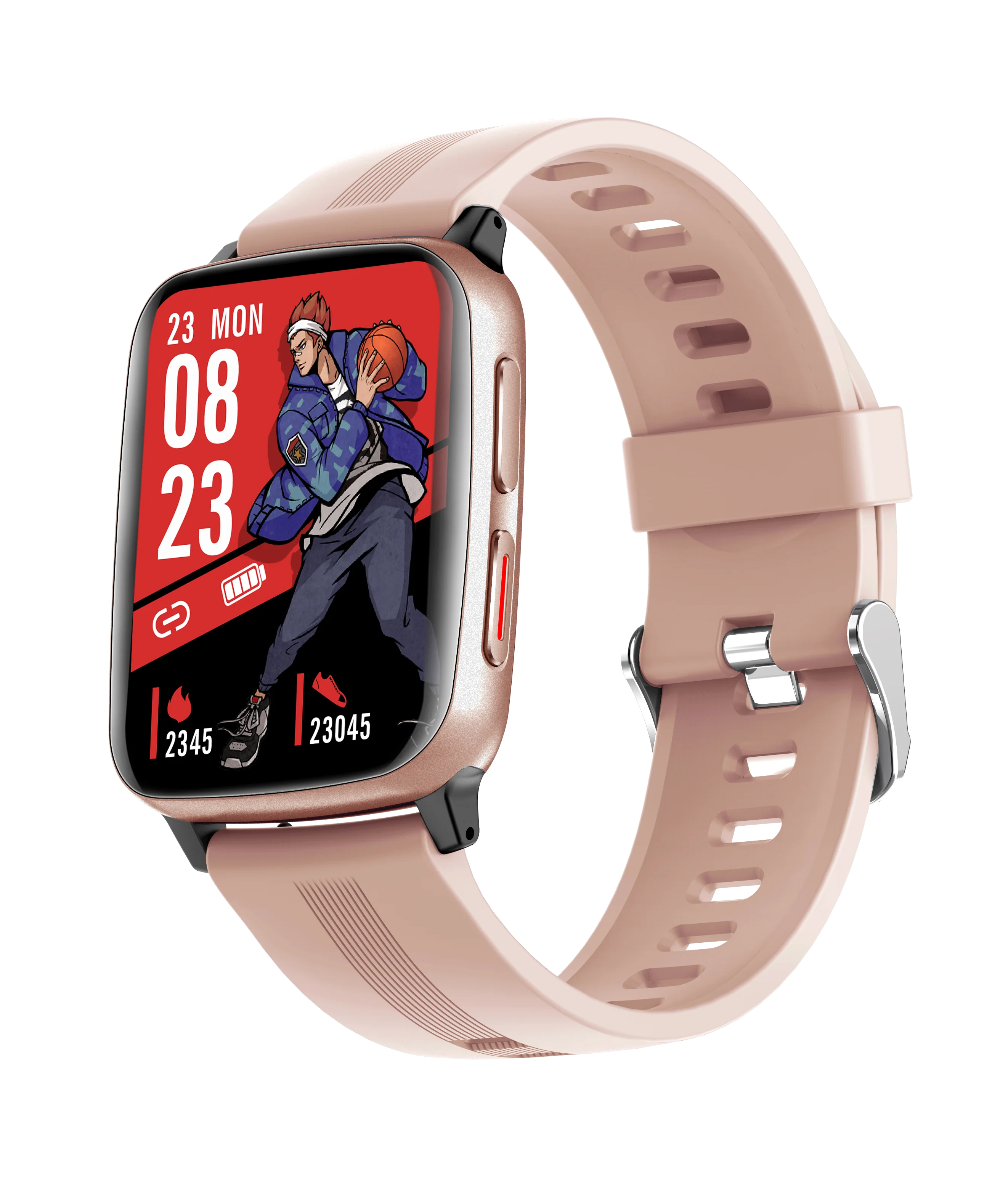 

Fitness Tracker Remote Control Touch Screen Digital Band Health Watch Smart Bracelet, Black,pink,silver,red