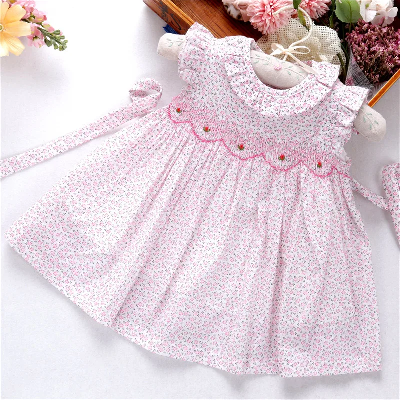 

c9129334 newborn baby smocked dresses for girls clothes floral flower white holiday summer boutiques kids children wholesale