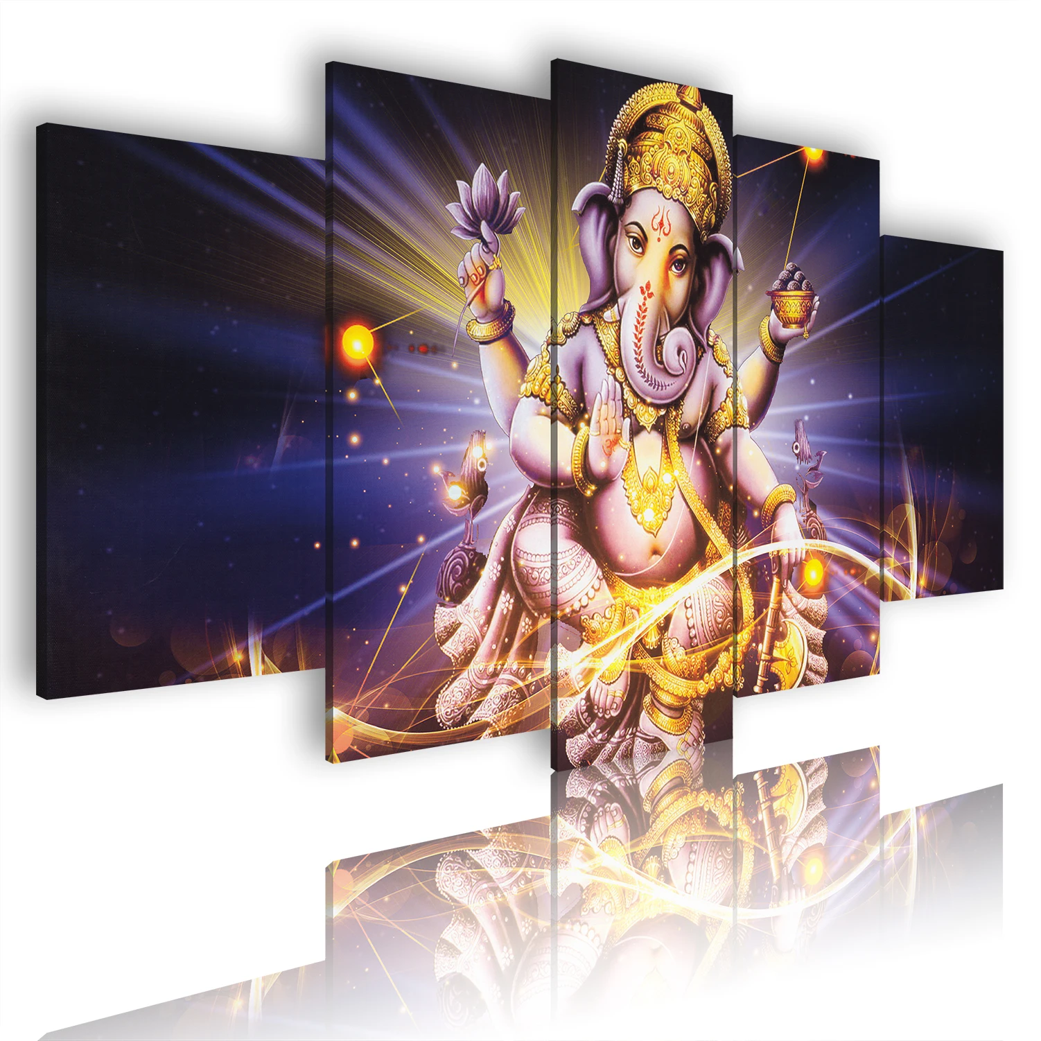 

Elephant Oil African Art Hindu God Picture Landscape Abstract Canvas Kitchen Pre Printed Decor Painting