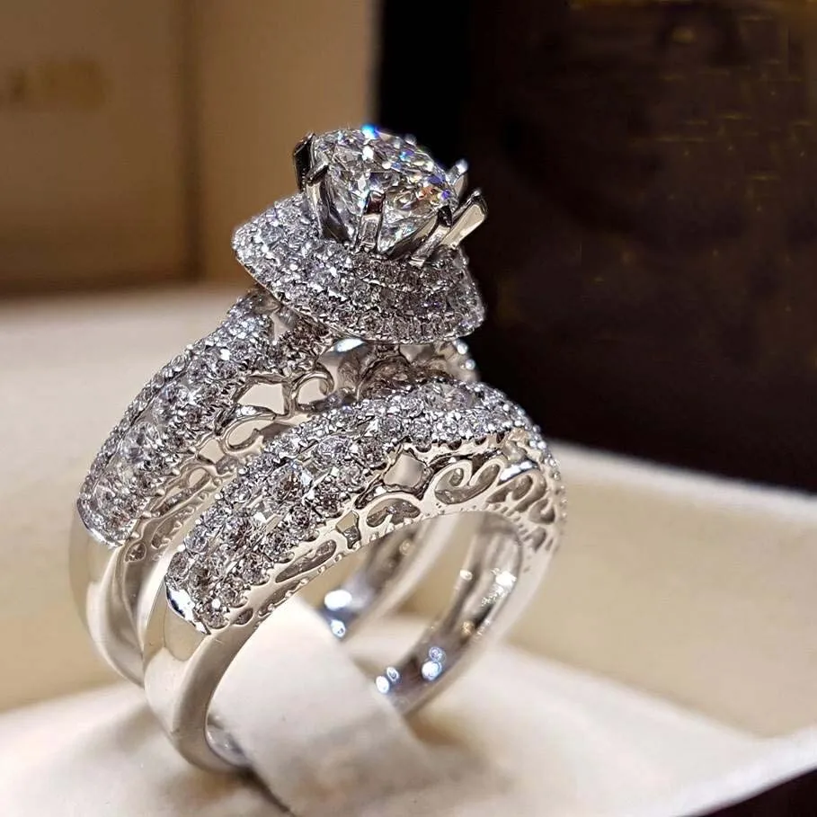 

Fashion Jewelry Engagement Wedding Zircon Ring Couple Rings