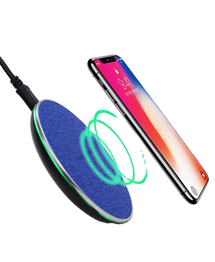 

Factory direct sale available many colors mobile phone holder with wireless charger, Black/blue