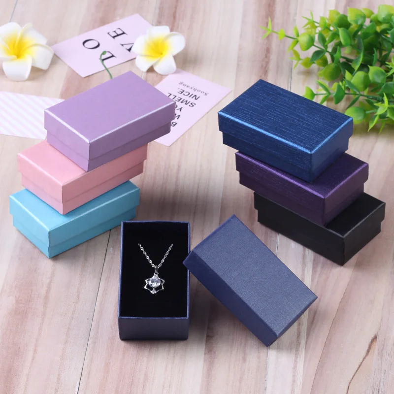 

Amazon sells best in 2022 color ring box luxury paper jewelry packaging box necklace wholesale necklace box jewelry