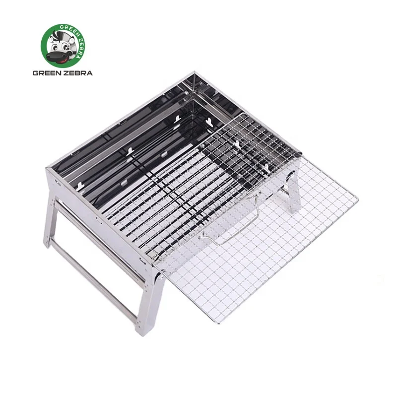 

Quick Shipment Mini Barbecue Grill Foldable Steel Camping Outdoor Small Charcoal Stainless Steel Portable BBQ Grills