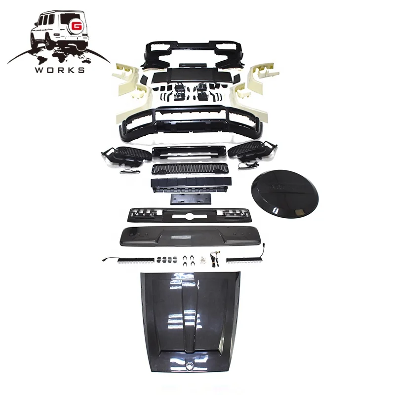 

High quality G Class W464 W463A G500 G55 G63 Upgrade into B700 B900 Style Wide Body Kit 2020y g wagon Car Bumper 1:1 size