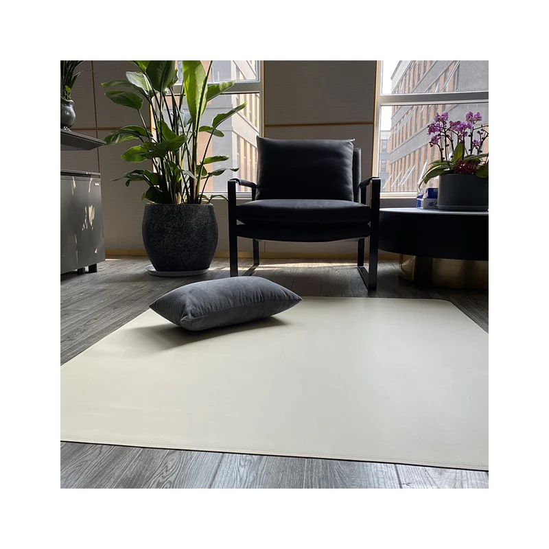 

Double sided pu Vegan Leather Mat 1.7mm For Outdoor And Indoor printed carpets