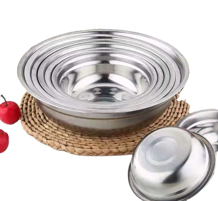 

MINI 14cm Stainless Steel Basin for Wash and Salad Mixing Bowl, Silvery