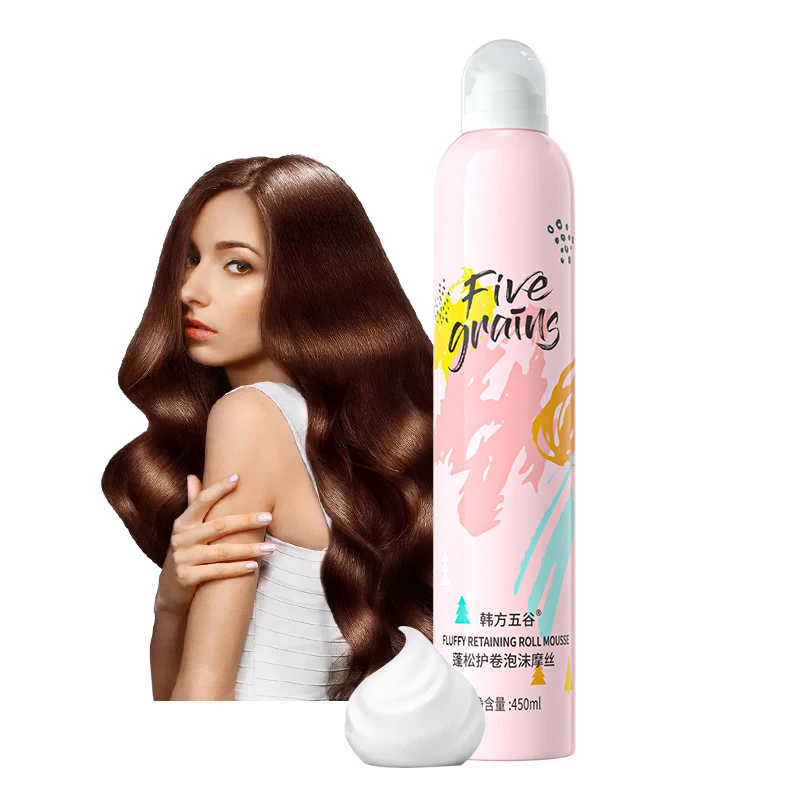 

RTS styling foam wax wool roll elastin curly hair moisturize and fluffy retaining roll mousse