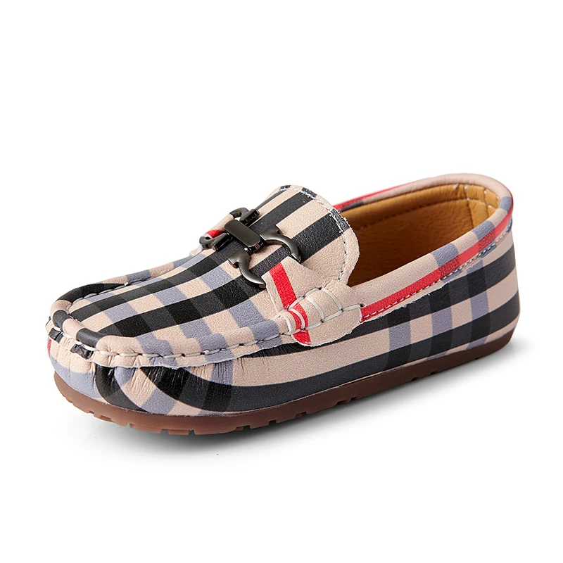 

Children's shoes first layer cowhide children boys summer breathable kids loafers mossacins
