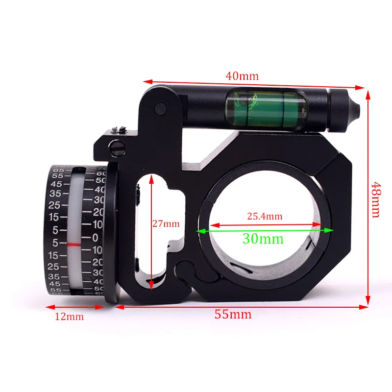 

New Tactical scope Ring angle indicator Bubble Level Fit 25.4mm/30mm Angle Degrees Coil Indicator for Hunting Rifle Scope Sight