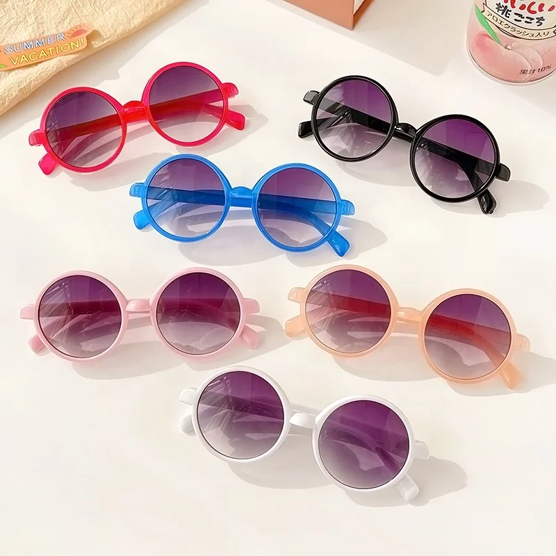 

Finewell 2022 New Design Round Handmade Little Girls Toddler Sunglasses Girl Hot Shades 2021 Kids Fashion Sunglasses, As picture