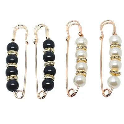 

2021 Hot Sale Sweater Shawl Pins Safety Pins Pearl Brooch Pins for Women Girls