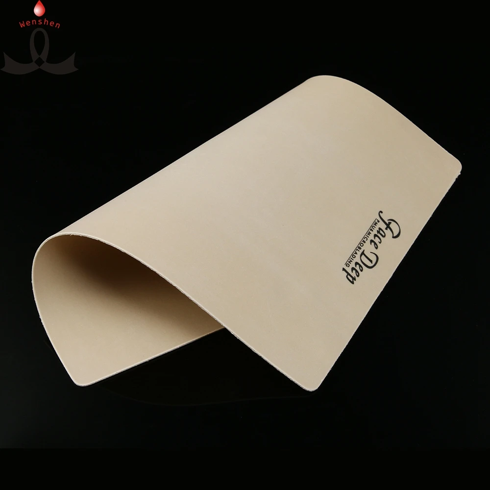 

Factory Supply Inkless Microblaidng Blank Practice Latex Skin Tattoo Skin Mats with Face Deep Logo, Skin color