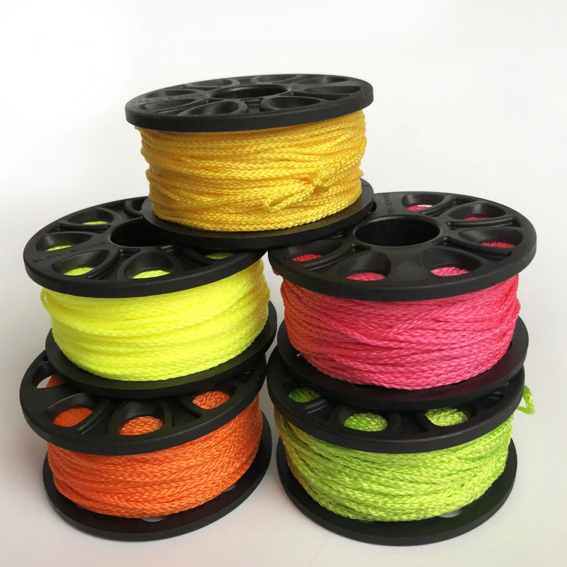 
30M Diving finger spool with 100mm double ended snap 5 colors DIVE REEL 
