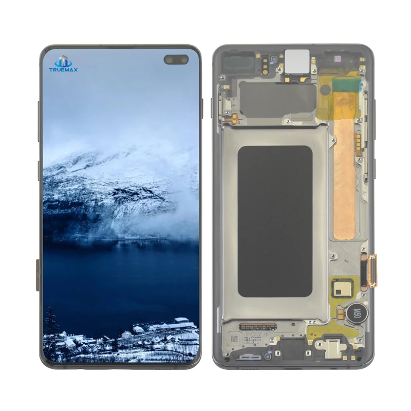 

Hot sale display LCD digitizer complete for Samsung Galaxy S10 Plus replacement screen assembly with frame