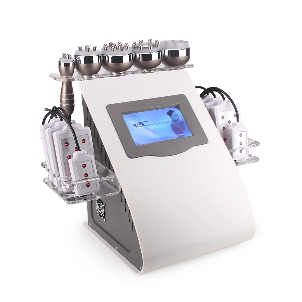 

6 in 1 40k Cavitation Radio Frequency Cavitation Machine Body Slimming Liposuction Machine