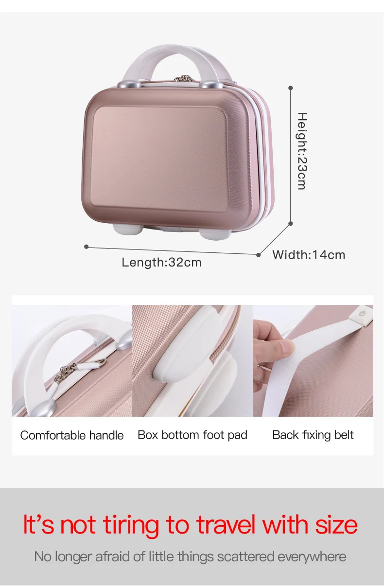 Purple 26 Inch ABS Hard Shell Suitcase with Combination Lock