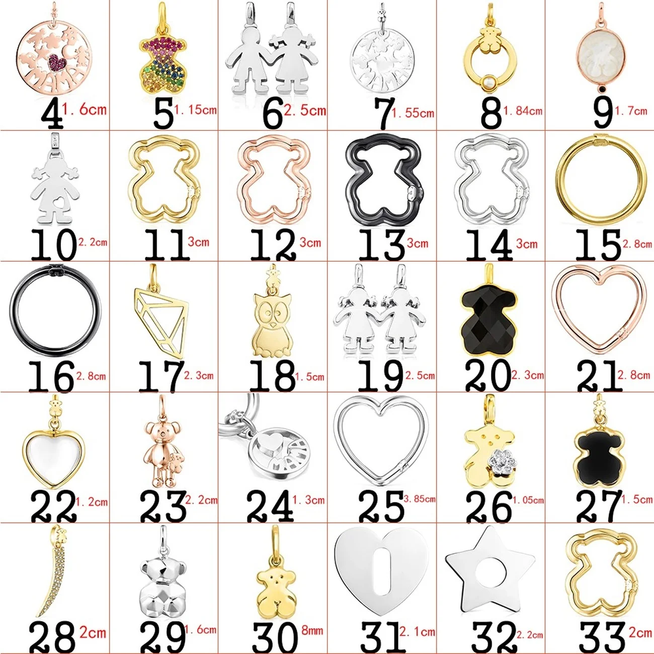 

Fahmi 100% 925 Sterling Silver Cute Bear Pendant Original Fashion Jewellery For Women Party Gift