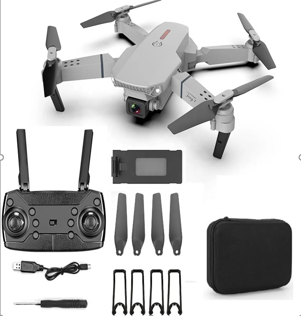 

E88 Pro Professional Selfie Drones With 4k Hd Dual Camera Long Range Intelligent Positioning Remote Control Drone