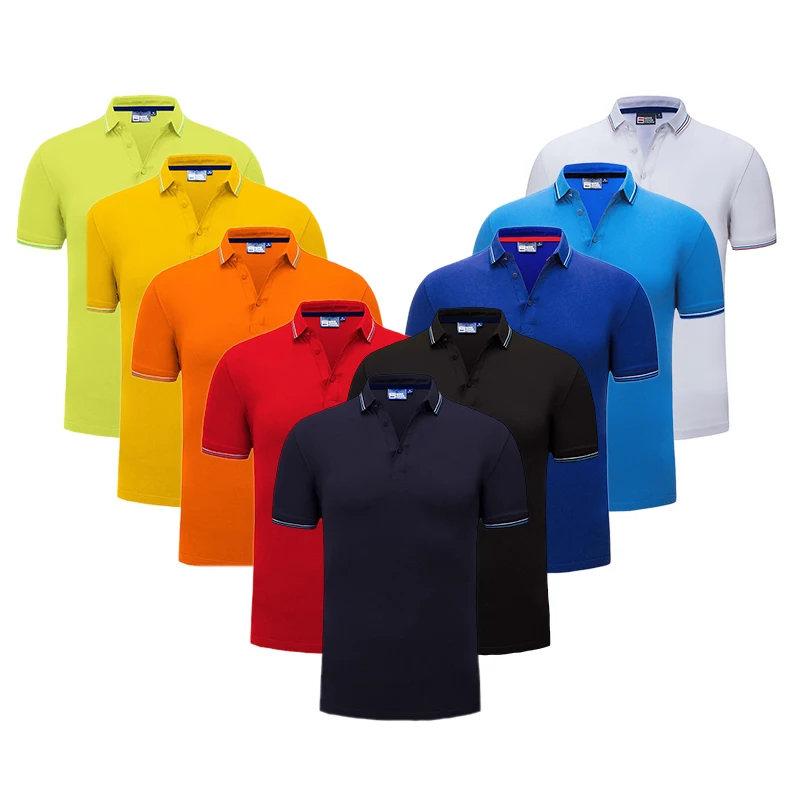 

220g 100% Cotton Plain Polo Shirts For Men