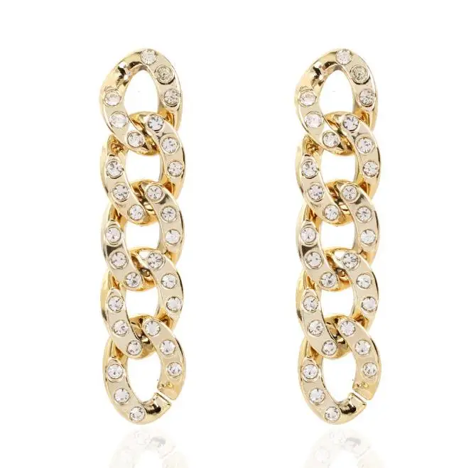 

Diamond Stud Chain Bohemia Earrings Zircon For Women Jewelry